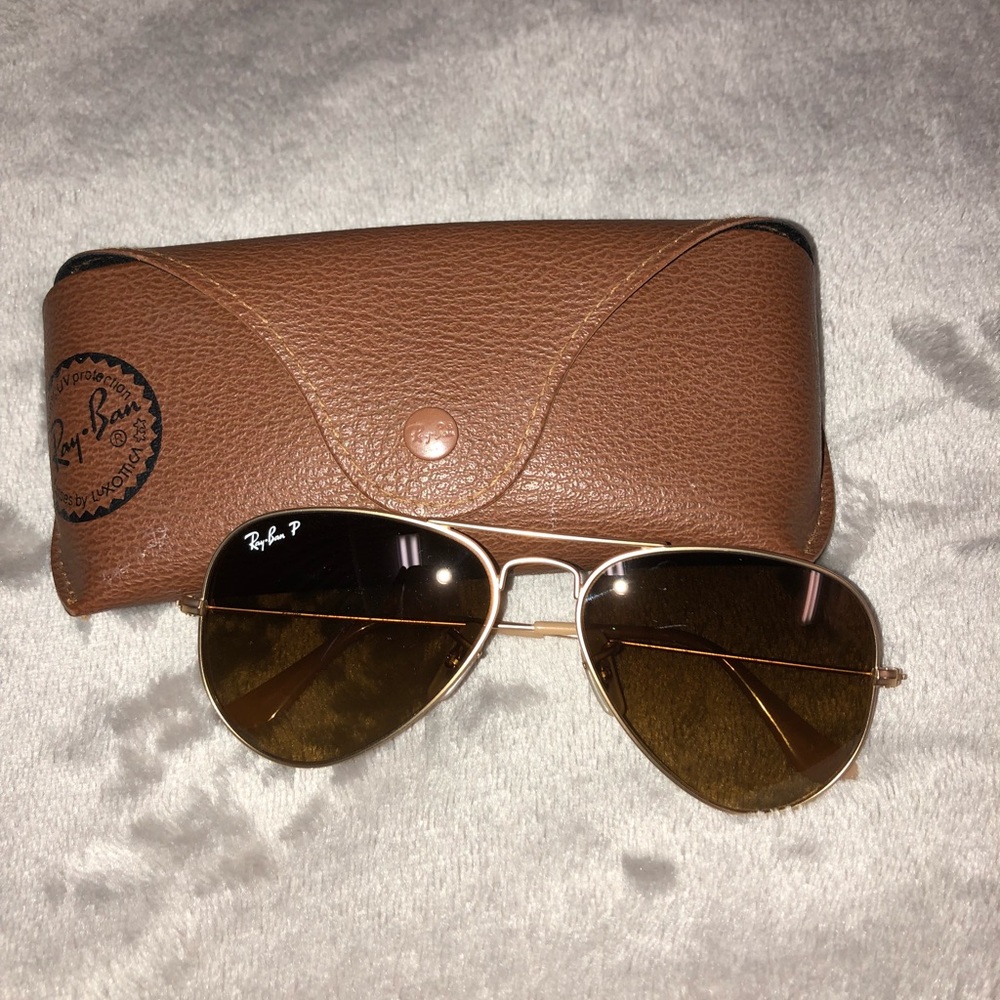 Rayban Aviator Sunglasses, Polarized